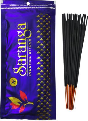 Uniqon (Pack Of 1) Premium Quality Saranga Multi-Fragrance Scented Incense Sticks Agarbattis for Worship Pooja Meditation Spritual Religious Purposes-(150gram Each Packet) Scented