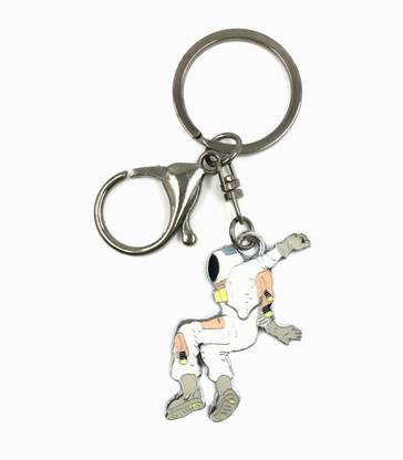 Good Goody Dancing Back-Flip Astronaut Quirky (White) Keychain | Heavy Quality Fancy Glitter Keyring ISRO NASA in Space Jewellery Accessory Key Chain