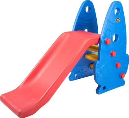 KIDDEI FUN Space Rocket Slide Indoor and Out Door and Garden Age -2 to 4 Years (L115 x B50 x H90 cm) by KIDDIE FUN