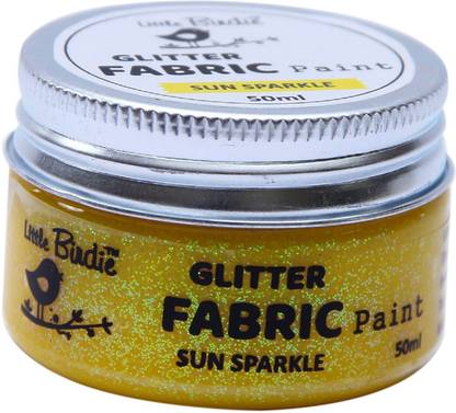 LITTLE BIRDIE Glitter Fabric Paint - Sun Sparkle 50ml, 1pc