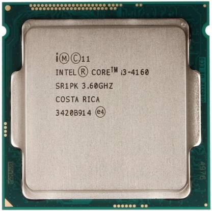 Intel i3 4160 3.6 Ghz | 4th Generation Processor with Hyperthreading Technology Suitable for H61 Chipset Motherboards & LGA 1150 Sockets 3.6 GHz LGA 1150 Socket 2 Cores Desktop Processor