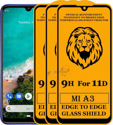 Xester Edge To Edge Tempered Glass for Mi A3