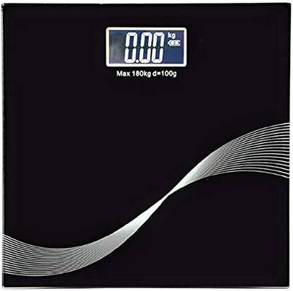 IMPULSESONIC Heavy Duty Weighing Machine Human Body Digital Weighing Scale (Black) Weighing Scale