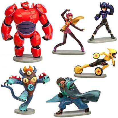 DISNEY Hiro Baymax Mech Go Go Honey Lemon Wasabi Fred