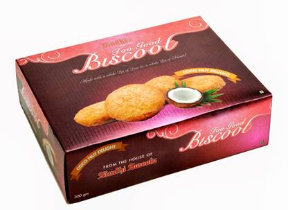 SINDHI SWEETS Coconut Delight Cookies 300 gram Cookies Biscuit
