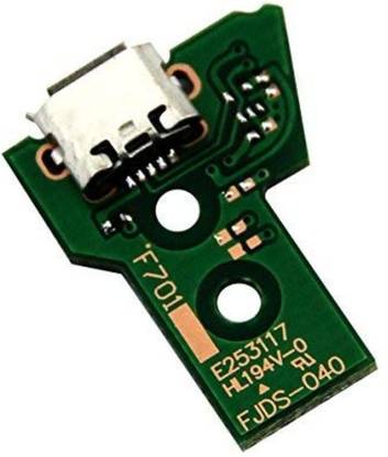 TCOS Tech PS4 12 Pin USB Charging Port Socket Board JDS-040 for PS4 Controller with 12 pin Ribbon cable  Gaming Accessory Kit