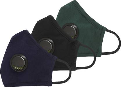 Fritzberg F95 Reusable/Washable 7-Layered Outdoor Protection Face Mask with Melt Blown Filter (Pack of 3) 5622007241512 Reusable