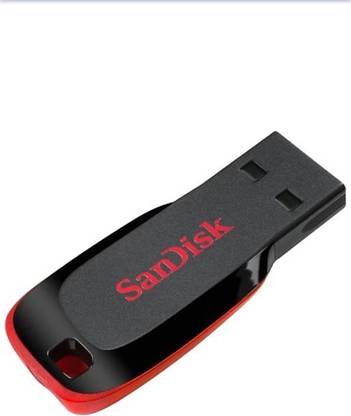 SanDisk SD750-064G-i35 64 GB Pen Drive (Black, Red) 64 GB Pen Drive Compatible with Laptop, Tablet, Desktop Computer, Television USB 2.0 Plastic Case