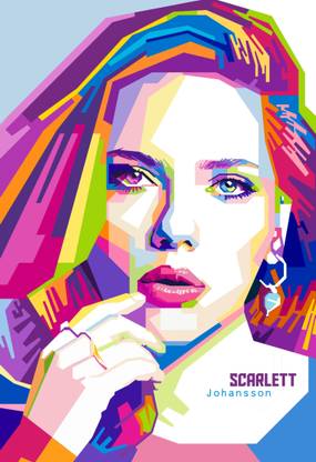 Scarlett Johansson Paper Print