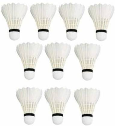 KRISHNA VERMICOMPOST Feather Badminton Shuttle Cock Feather Shuttle  - White