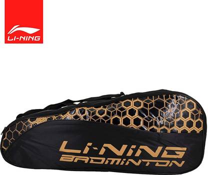 LI-NING Thermal Polyester Badminton Kit-Bag (Black)