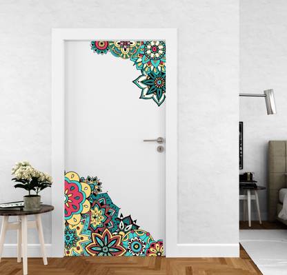 Art Kafe 61 cm Corner Mandala Self Adhesive Sticker