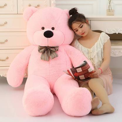 jimdar MAKE IN INDIA Cute bootsy pink color 60 Inch 5 feet - 152CM Huggable And Loveable For Gift To specialperson Teddy Bear - 150.5 cm (Pink) - 150 cm
