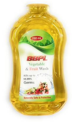 BBPL Vegetable & Fruit Wash | 100% Natural Cleanser | Kills upto 99.99% Germs (250 ml)