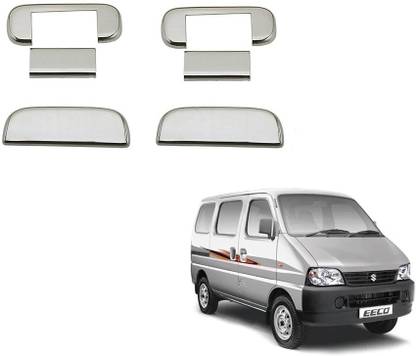 Uniqon (Set Of 4 Pc) Stylish Car Door Catch Handle Cover Chrome Finishing Suitable For Maruti Suzuki EECO Cars Car Grab Handle Cover