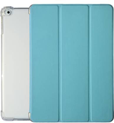 Caseelo Flip Cover for Apple iPad 9.7” 5th / 6th Gen (2017/ 2018) [A1893 A1954 A1822 A1823] Soft Transparent Back Cover