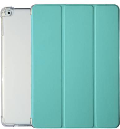 Caseelo Flip Cover for Apple iPad Air 2 / Air 1 - 9.7” Case [A1474 A1475 A1476 A1566 A1567] Soft Transparent Back Cover