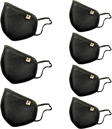 Blue French BF 95 6 Layer Protection Cloth Mask With Melt Blown Fabric Layer