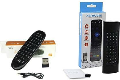 AUSHA Combo Offer Pack of 2 Wireless Smart Remote Motion Control and QWERTY Keyboard for Smart TV Android Box Mini PC Sony, Samsung, LG, Micromax, MI, Panasonic, Onida, etc Remote Controller