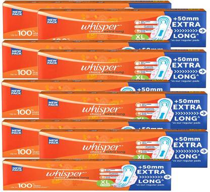 Whisper Choice Extra Large Size (54 Pads) Sanitary Pad