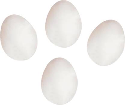 casakrafts Unpainted 4 wooden unpainted fake eggs are suitable for Easter eggs for craft works at Home and School projects and Great gifting Choice
