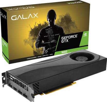 GALAX GeForce GTX 1660 GDDR5 6 GB NVIDIA Chipset 192 bit 1785 MHz Graphics Card