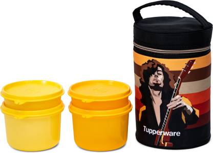 TUPPERWARE Rocker Lunch Set with Bag 4 Containers Lunch Box