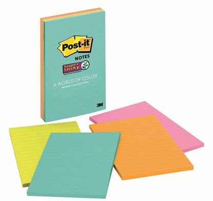 Post-It Post-It 45 Sheets regular, 4 Colors