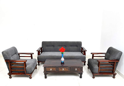 Flipkart wooden sofa set clearance
