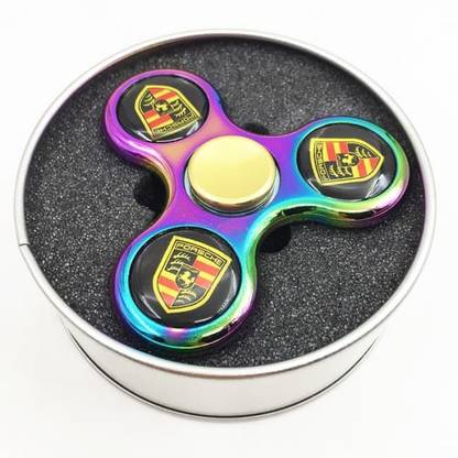 pikaboo Metallic Fidget Spinner Porsche Logo