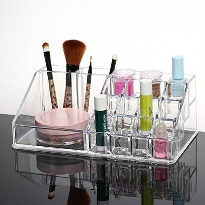 Dealdona 16 Sections Acrylic Makeup Organizer Multipurpose use Vanity Box