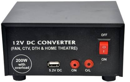 Electrify Mini Car Inverter 200 Watt 12v DC to AC Converter 200 Watt for Multiple Applications Car Inverter