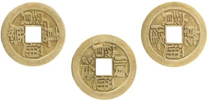 SWISS WONDER ™Fortune Coins Strings Wealth Good Luck Decorative Showpiece  -  1.8 cm