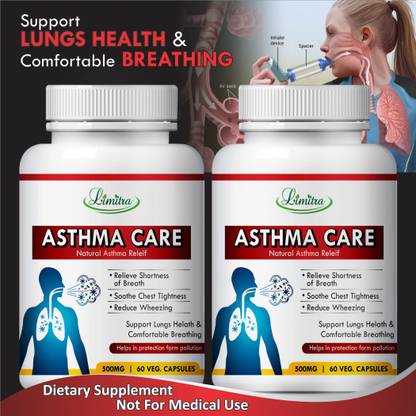 Limitra Asthma care Herbal Capsules For Complete Solution of Asthma 100% Ayurvedic