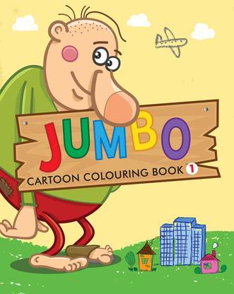 Jumbo Cartoon Colouring Book 1