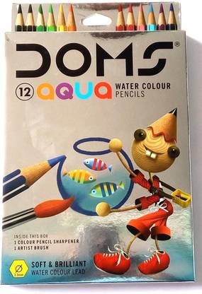 DOMS WATER COLOUR PENCILS TIP SHAPE Shaped Color Pencils