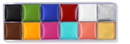 IMagic face and body paint 12 colors palette 12 ml