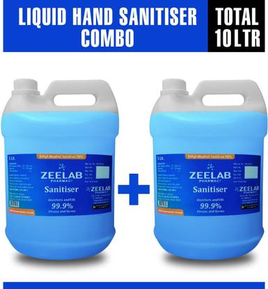 ZeeLab Pharmacy Hand Sanitiser with 70% Ethyl Alcohol kills 99.99% germs and reduces the risk of infections. Hand Sanitizer Can