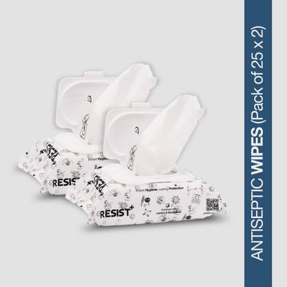 RESIST+ Alcohol Based Disinfectant Wipes Hand Rub Pouch