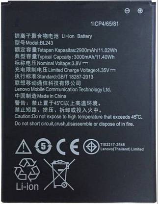 TECHFULL Mobile Battery For  LENOVO K3 NOTE