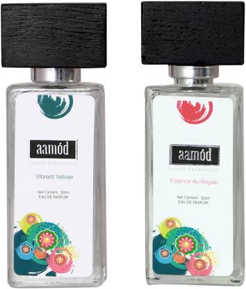 aamod Luxury Fragrances Vibrant Vetiver & Champagne Du Roses Premium Long Lasting Eau de Parfum  -  100 ml