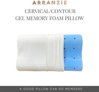 ARRANZIE Medicated Pillow for Sleeping Memory Foam Solid Sleeping Pillow Pack of 1