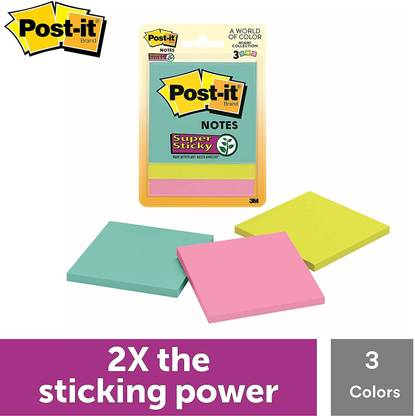 Post-It Post-it 45 Sheets regular, 3 Colors