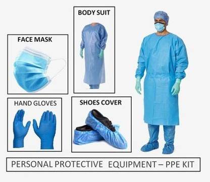 TeeDeeEss 65 GSM PPE KIT FULL SET WITH PANT Safety Jacket