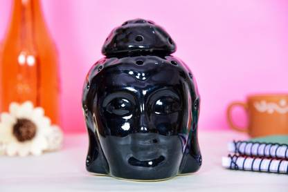 Bright Shop Lemongrass Diffuser Set Ceramuc Electric Aroma Diffuser Buddha Shape t Diffuser with 10 ml Fragrance Oil For Home Spa,Gym and Restaurants