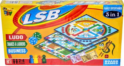 Smartplay Lsb 3in1 Party Fun Games Board Game Lsb 3in1 Buy Ludo Snake Ladder Business Toys In India Shop For Smartplay Products In India Flipkart Com