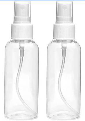S K INDUSTRIES Transparent Empty Spray Bottle 100 Ml (Pack of 2) 100 ml Spray Bottle