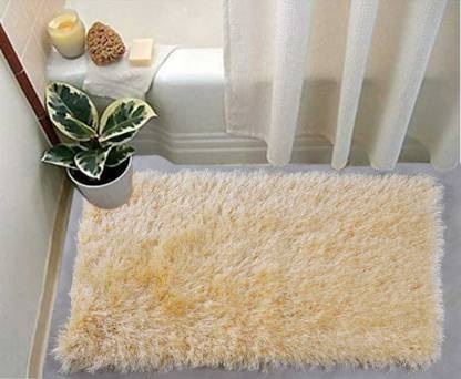 KDN Traders Beige Polyester Area Rug