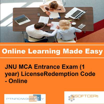 PTNR01A998WXY JNU MCA Entrance Exam (1 year) LicenseRedemption Code - Online