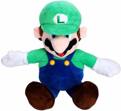 FAIRZOO Super Mario Plush, Luiqi, Mario Soft Stuffed Plush Toy Green - 13"  - 13 inch